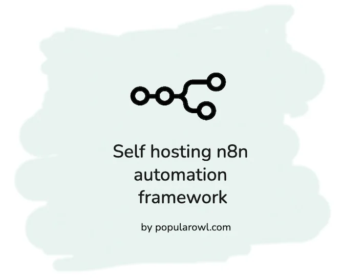 How to self-host n8n framework